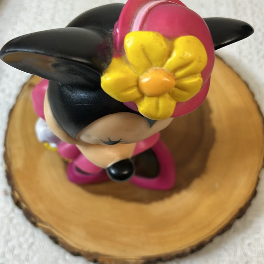 1970s Minnie Mouse Vintage Rubber Coin Bank Walt Disney 11" Tall By LLco Toys - Picture 6 of 8